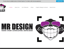 Tablet Screenshot of mrdesign.com.au